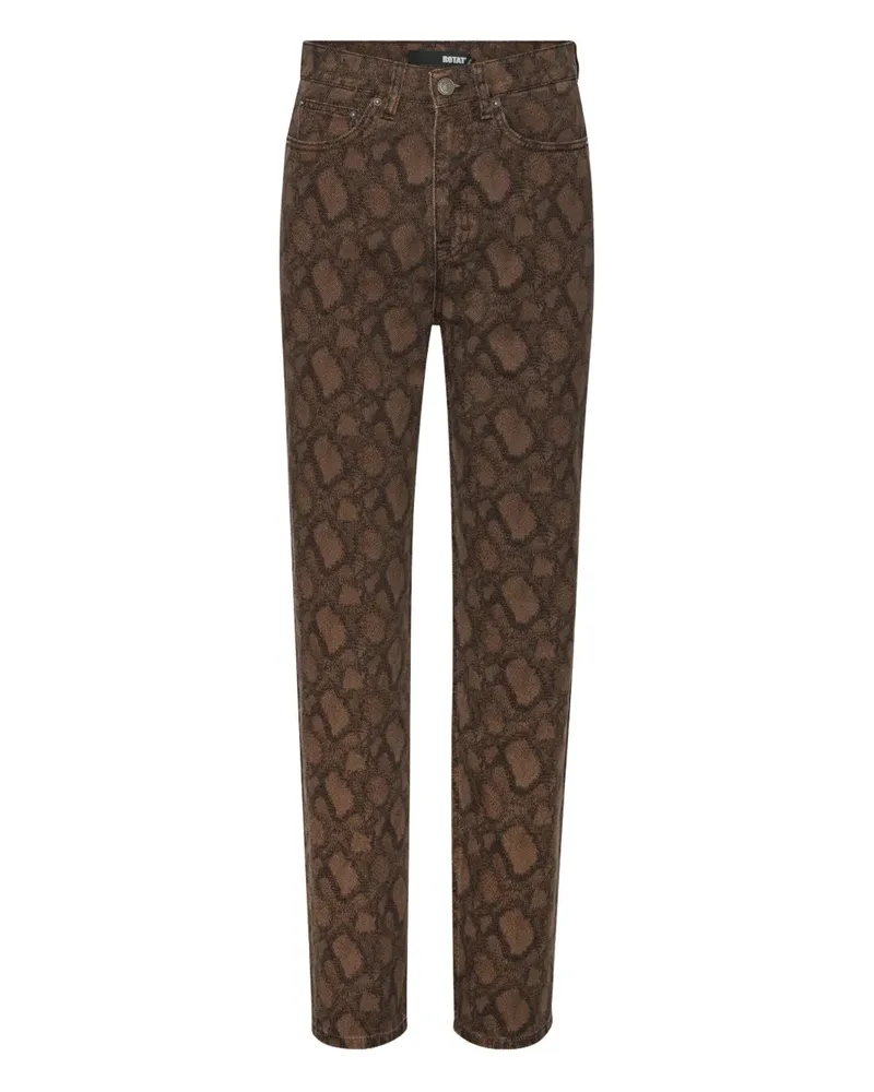 ROTATE Birger Christensen Jeans mit Print - Braun Braun