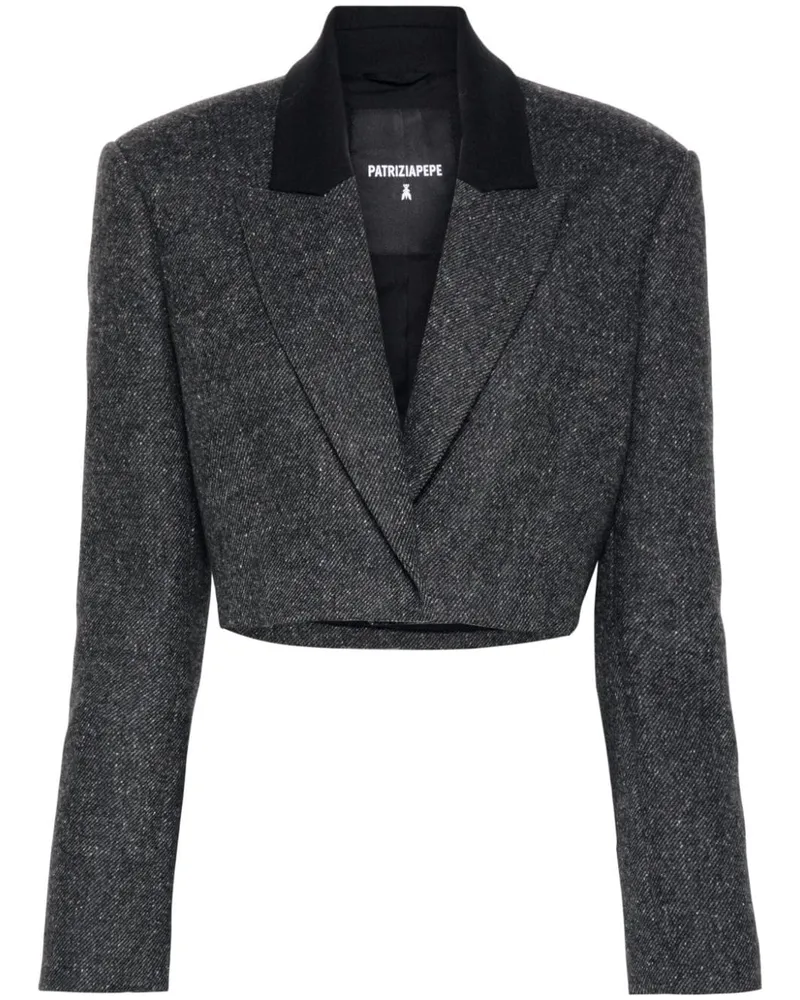 Patrizia Pepe Cropped-Blazer - Grau Grau