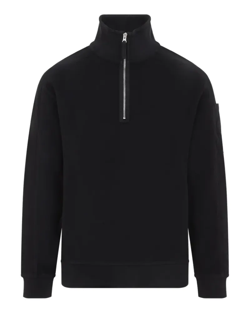 C.P. Company Sweatshirt mit Linsen-Detail - Schwarz Schwarz