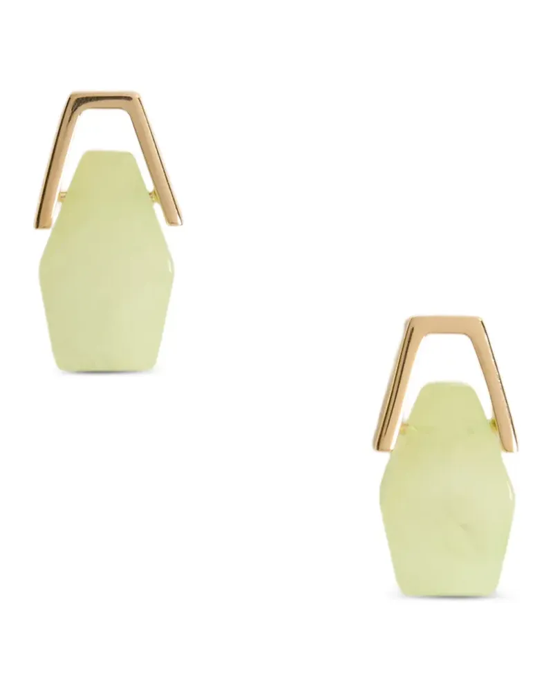 La DoubleJ Geometrische Hängeohrringe - Gold Gold