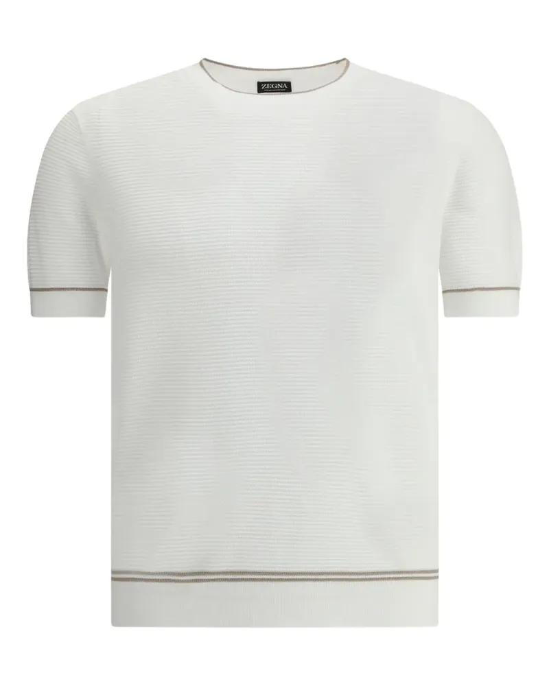 Ermenegildo Zegna Klassisches T-Shirt - Weiß Weiß