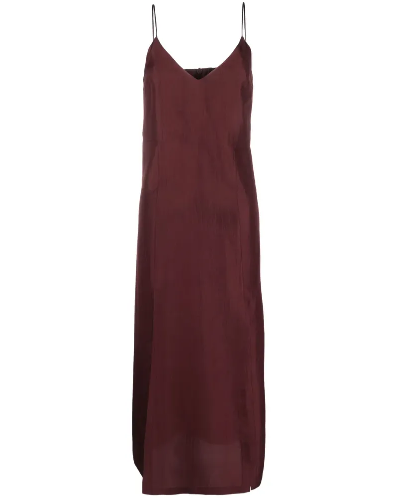 Róhe Camisole-Kleid mit Schlitz - Rot Rot