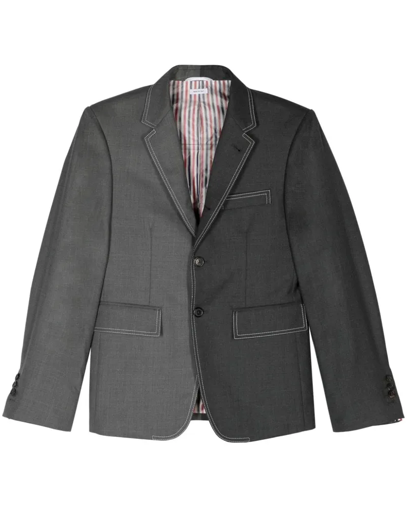 Thom Browne Einreihiges Sakko - Grau Grau