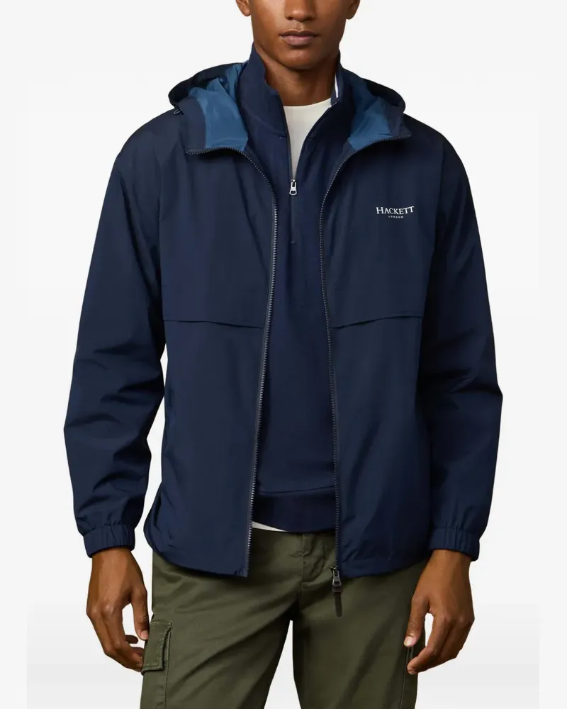 Hackett Heritage Kapuze mit Reißverschluss - Blau Blau