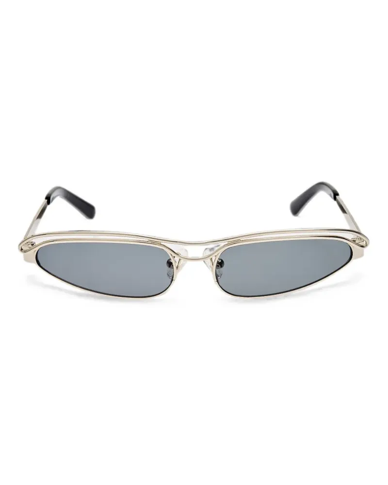 ATTICO x Linda Farrow Dora Cat-Eye-Sonnenbrille - Silber Silber