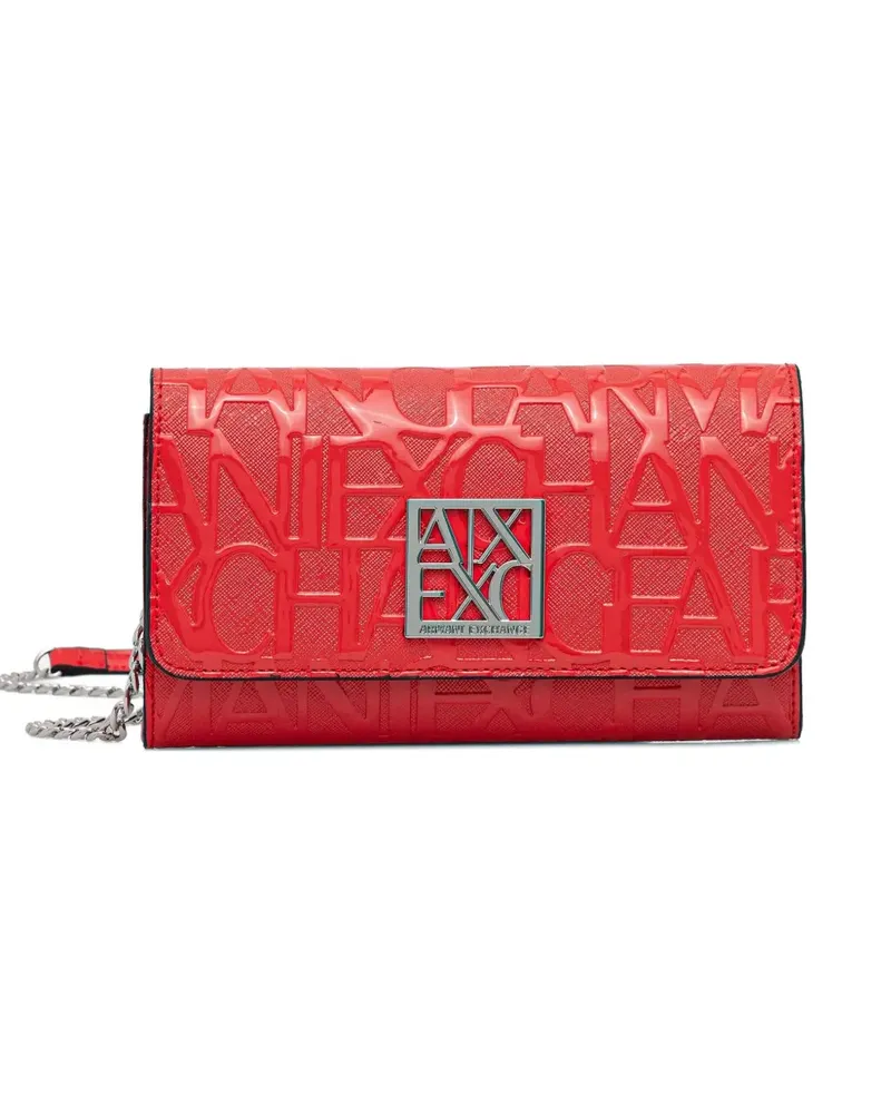 Armani Exchange logo-embossed chain wallet - Rot Rot
