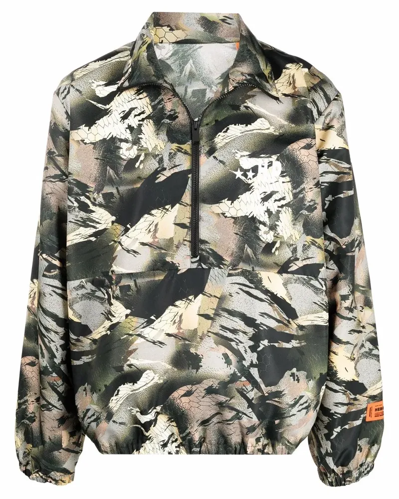 Heron Preston Windbreaker mit Camouflage-Print - Grün Grün