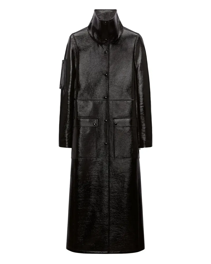 Courrèges Trenchcoat mit Glanzoptik - Schwarz Schwarz