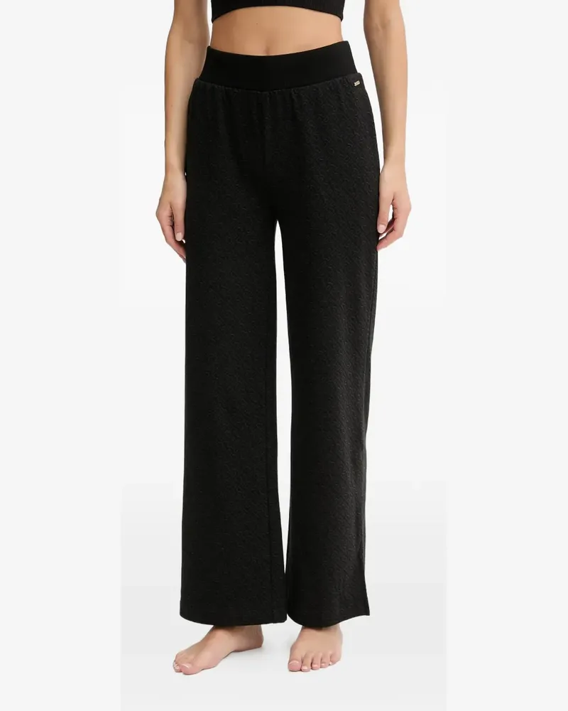 HUGO BOSS Jogginghose mit Muster - Schwarz Schwarz