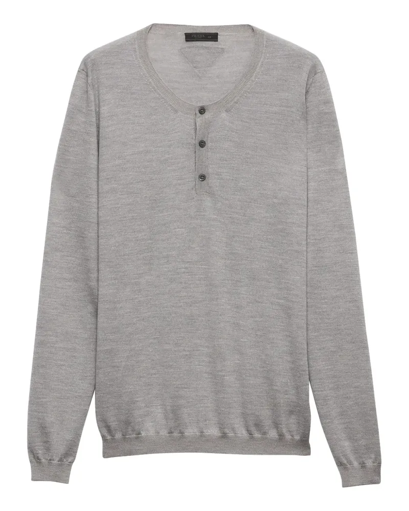 Prada Kaschmirpullover mit rundem Ausschnitt - Grau Grau