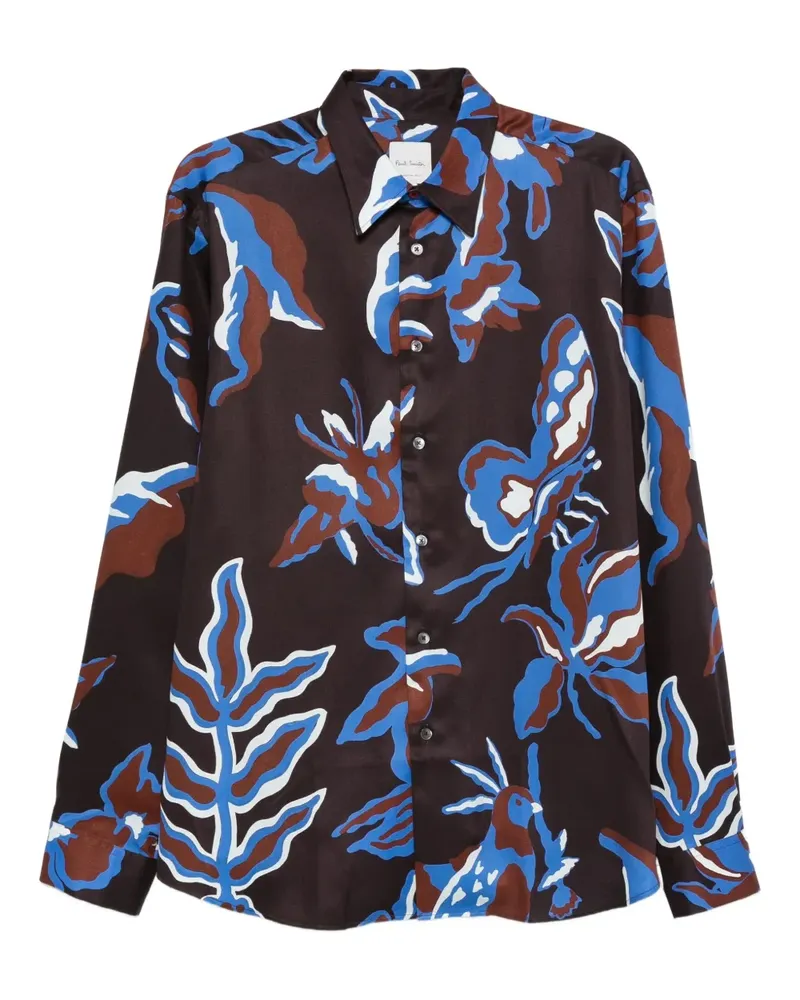 Paul Smith Hemd mit geometrischem Print - Braun Braun