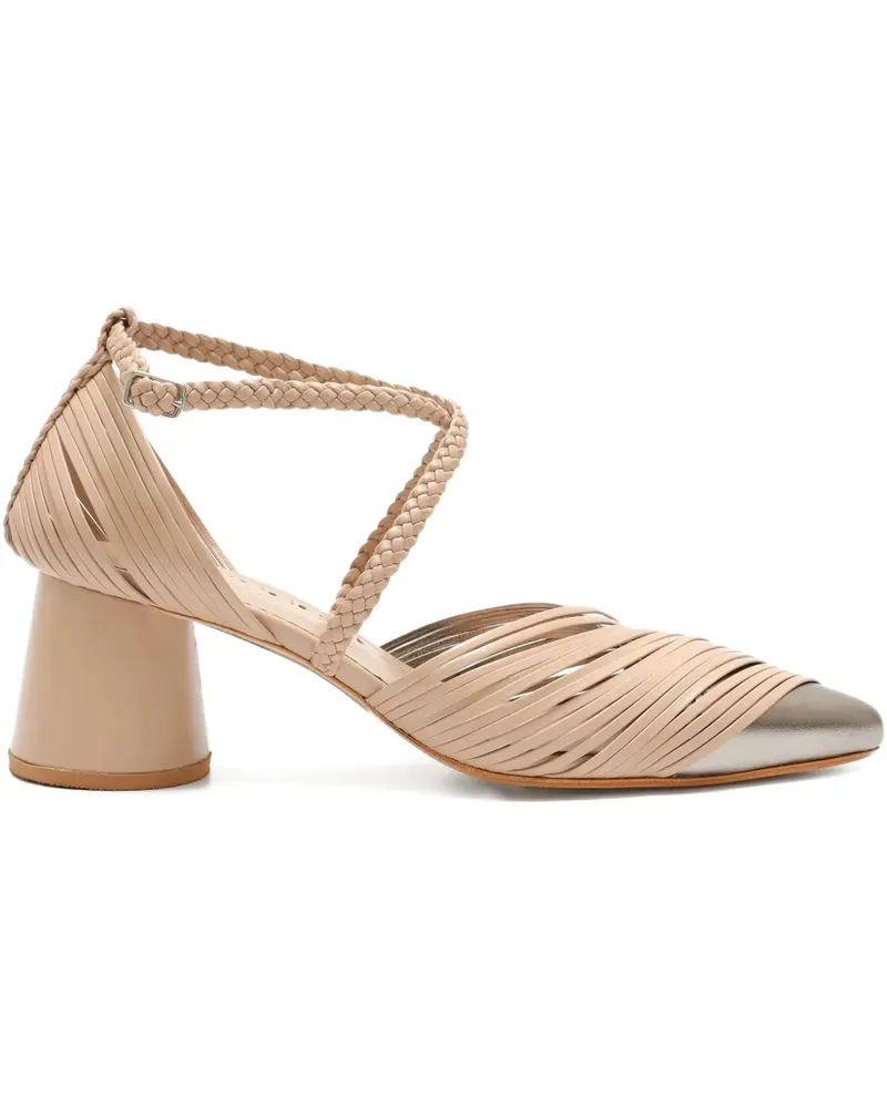 Sarah Chofakian Deux Magots Pumps 50mm - Nude Nude