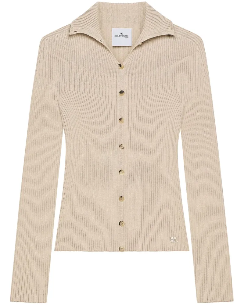 Courrèges Solar Cardigan - Nude Nude