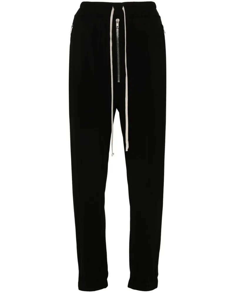 Rick Owens Jogginghose mit tiefem Schritt - Schwarz Schwarz