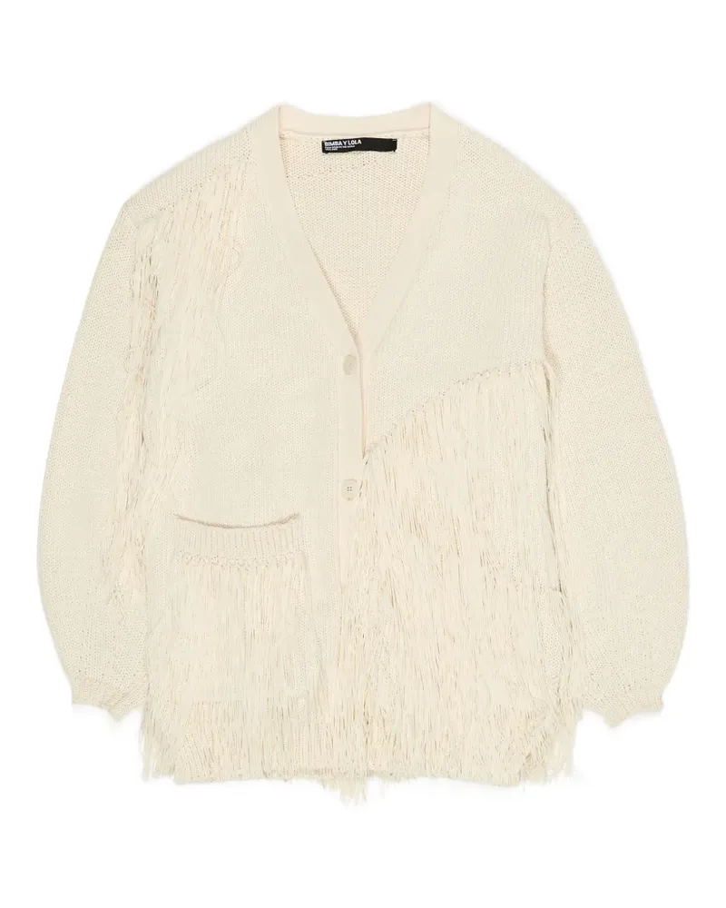 BIMBA Y LOLA Cardigan mit V-Ausschnitt - Nude Nude