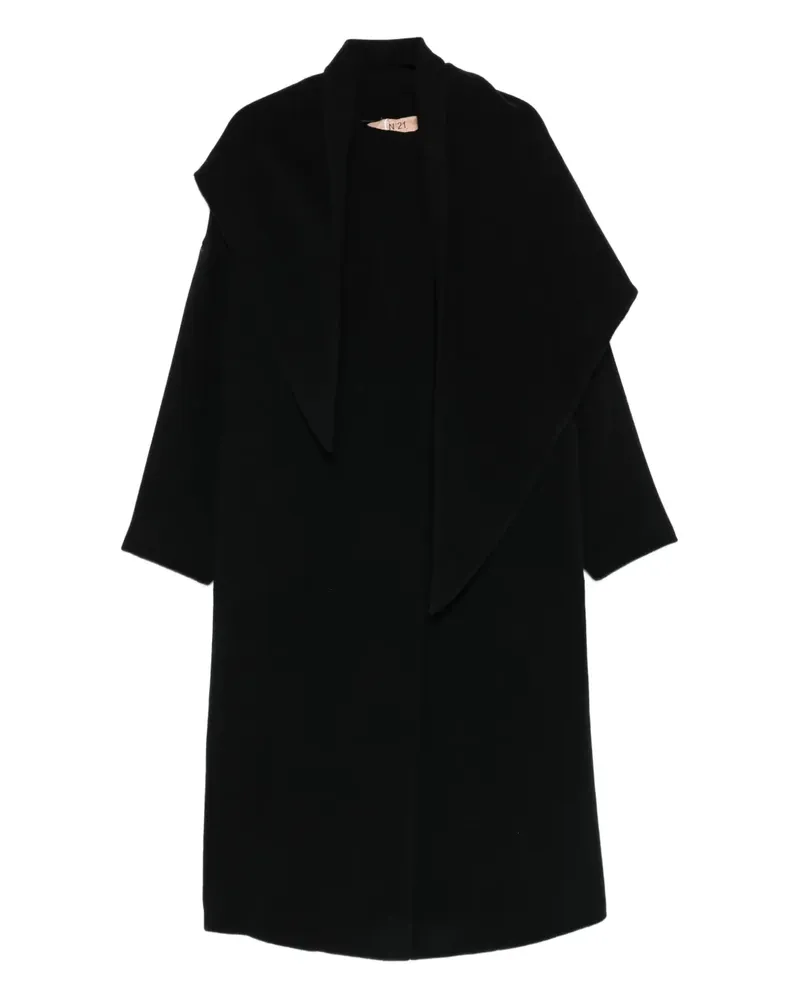 N° 21 Geknöpfter Mantel - Schwarz Schwarz