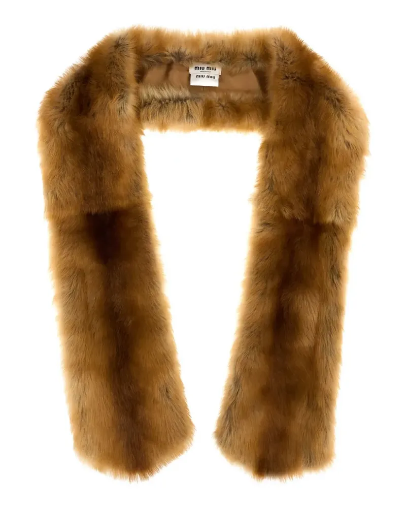 Miu Miu fur scarf - Braun Braun