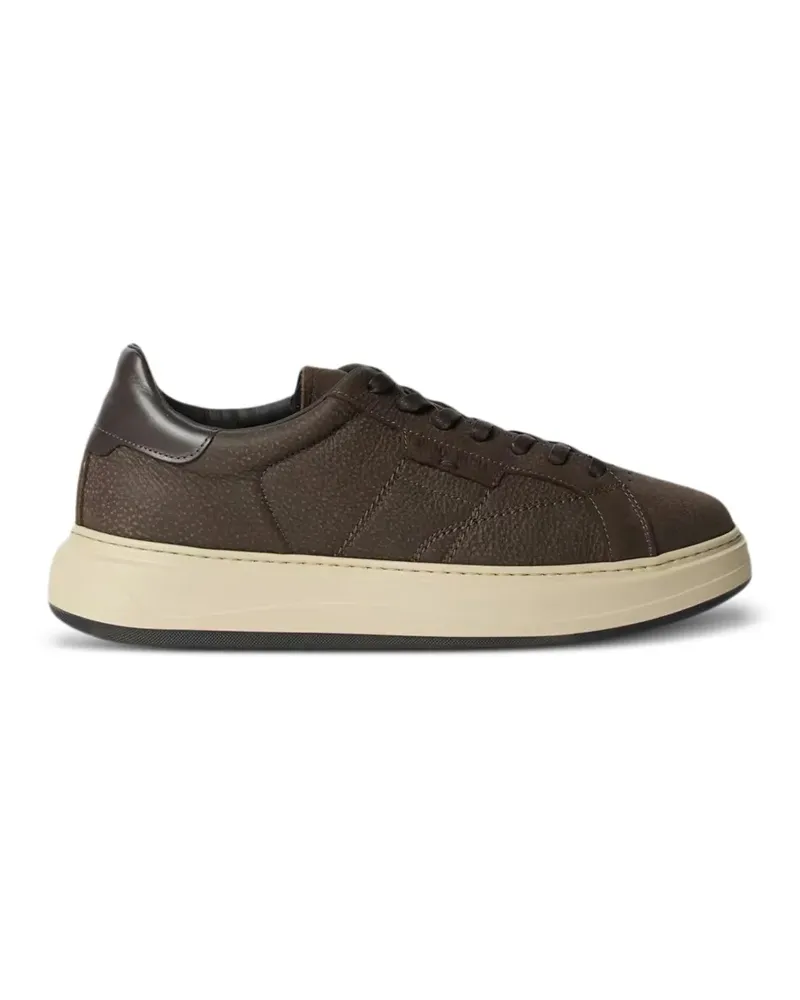 Woolrich Sneakers aus gekörntem Leder - Braun Braun