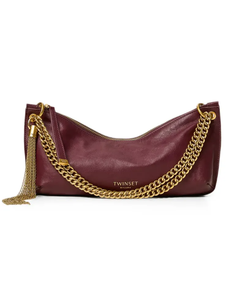 Twin-Set tassel-detail chain-strap bag - Rot Rot