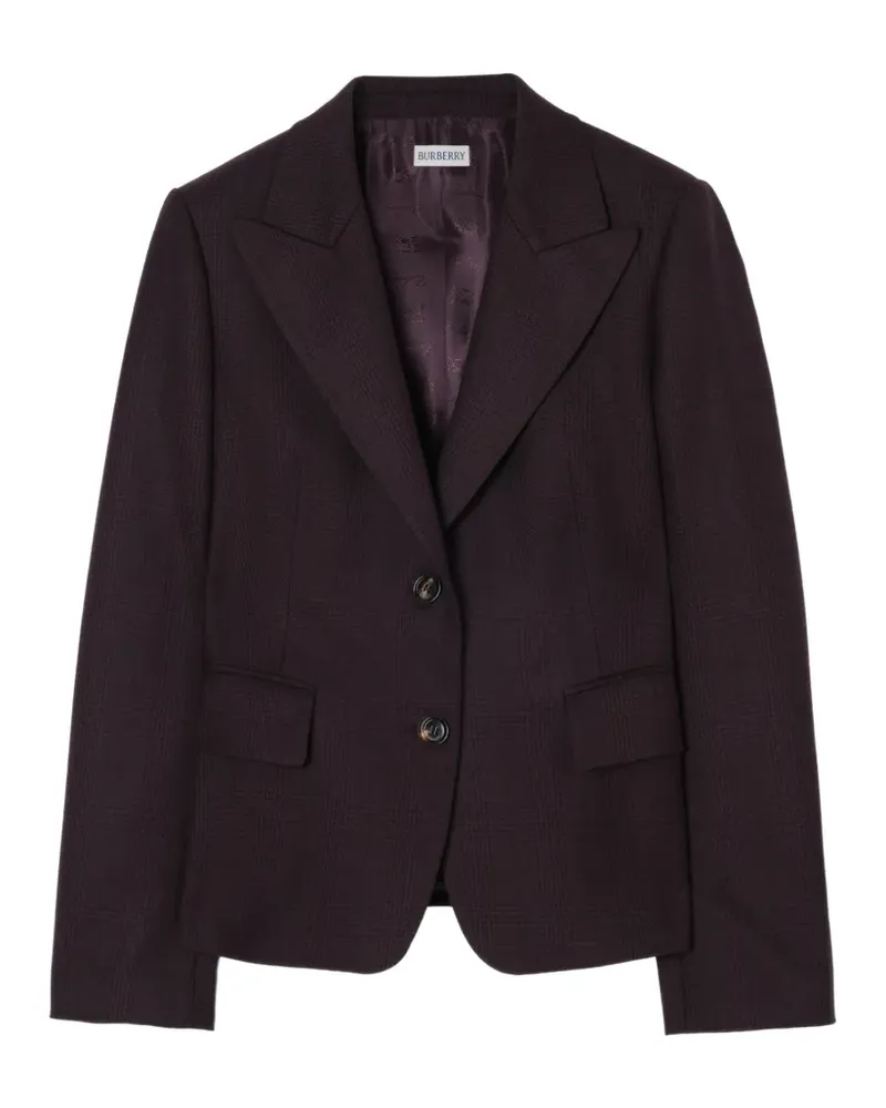 Burberry check wool tailored jacket - Braun Braun
