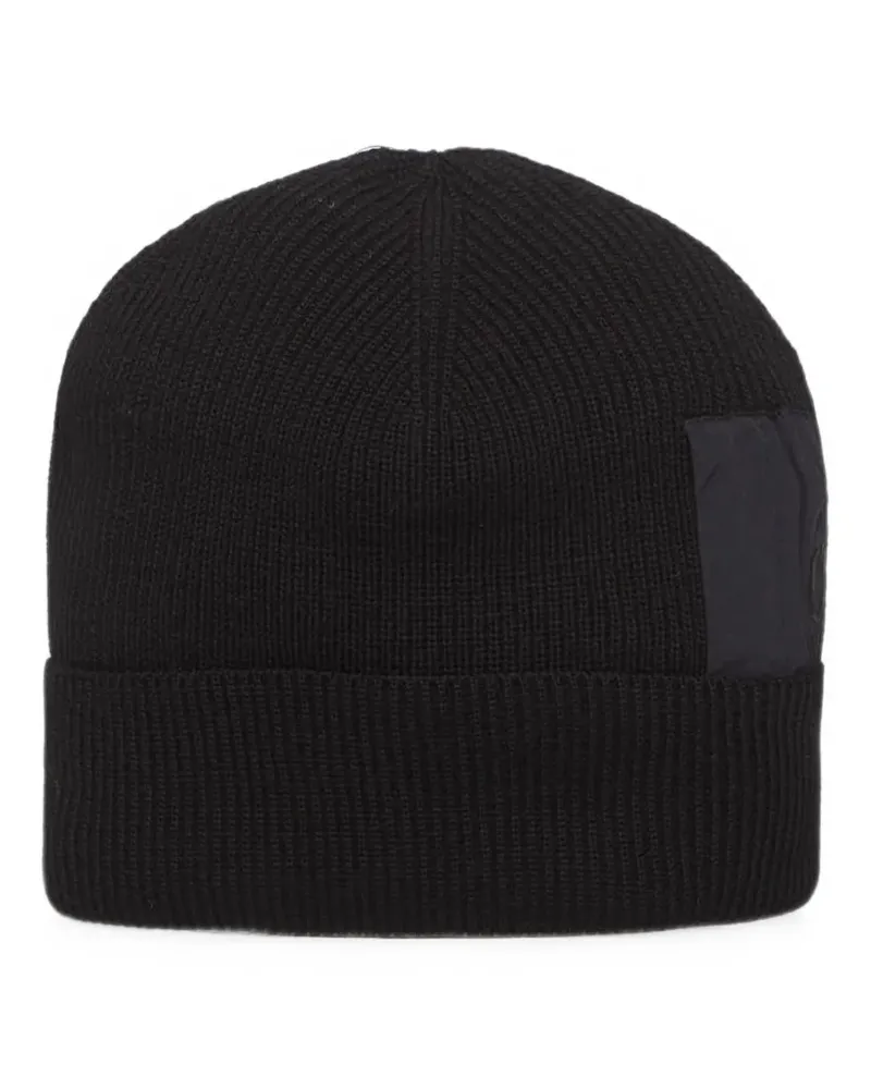 C.P. Company ribbed-knit wool beanie hat - Schwarz Schwarz