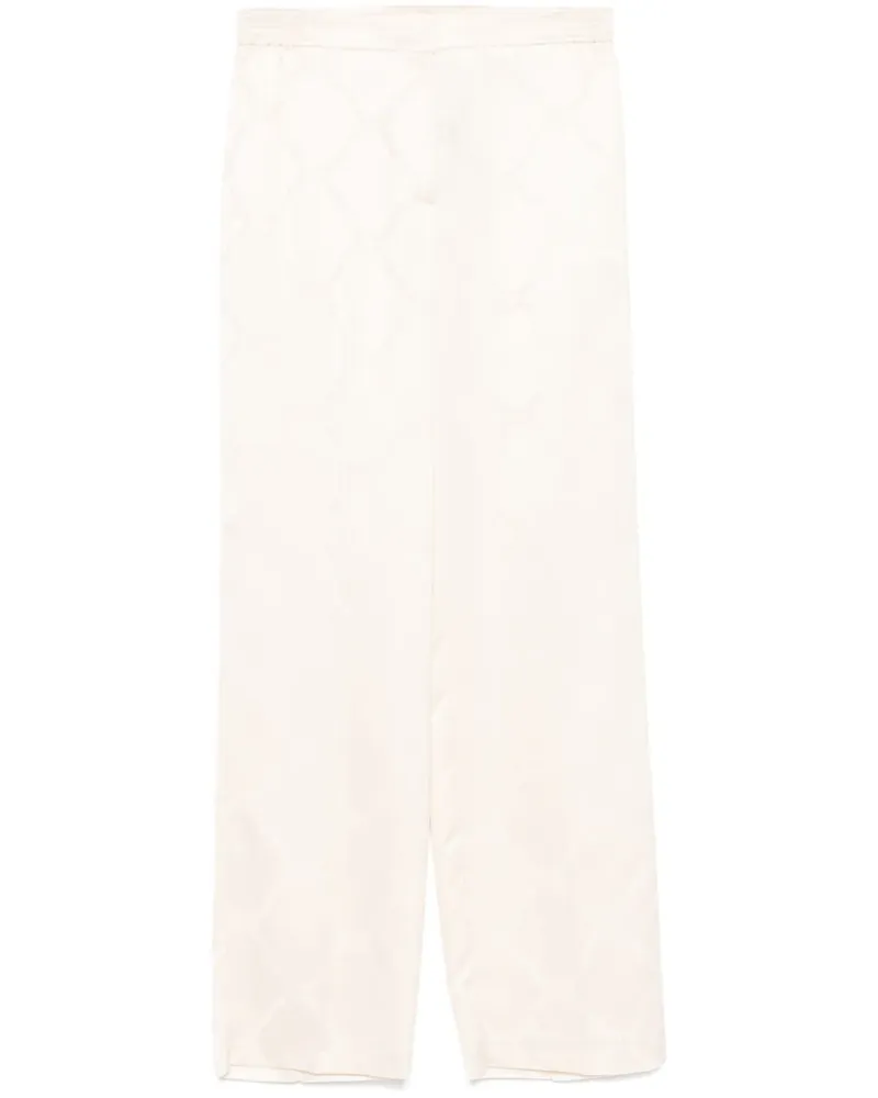 Twin-Set Hose aus Oval T-Jacquard - Nude Nude