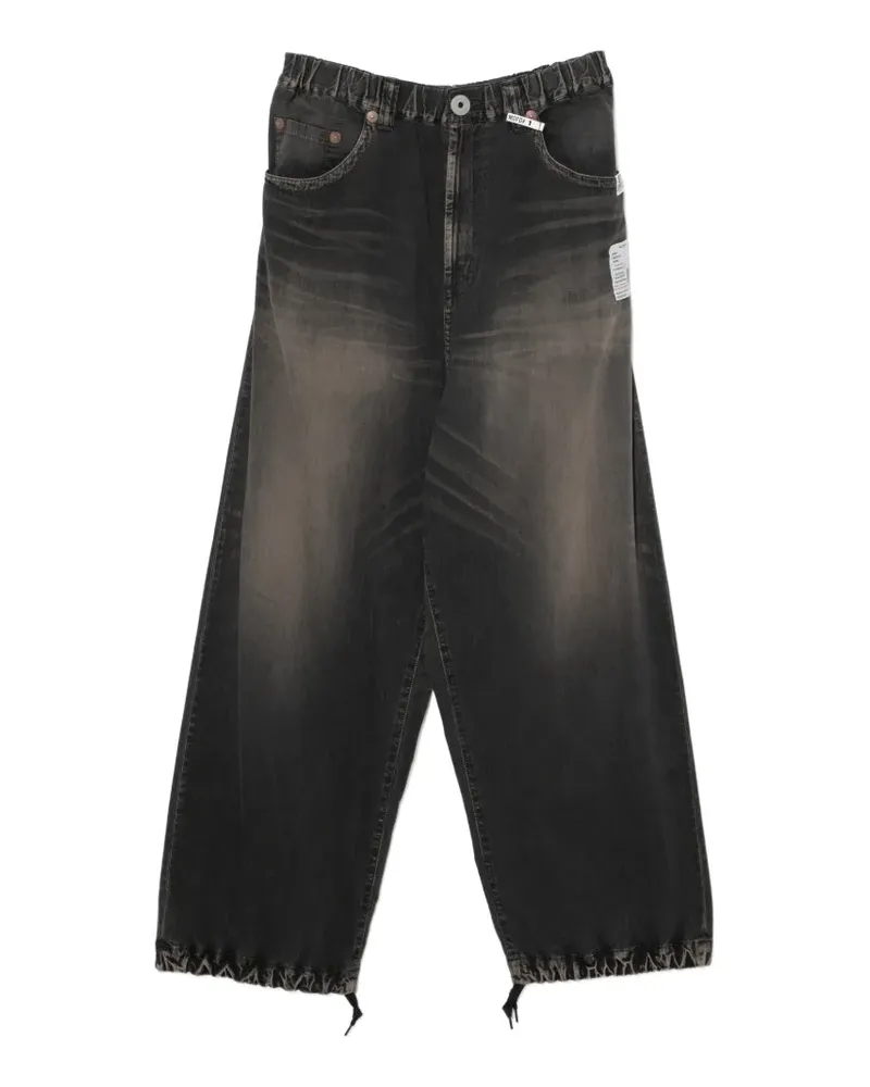 MIHARAYASUHIRO Jeans mit Logo-Patch - Schwarz Schwarz