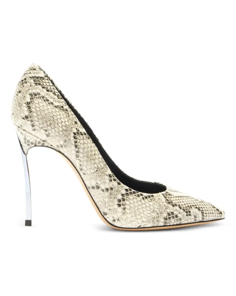 Casadei Blade Pumps mit Python-Print - Nude Nude