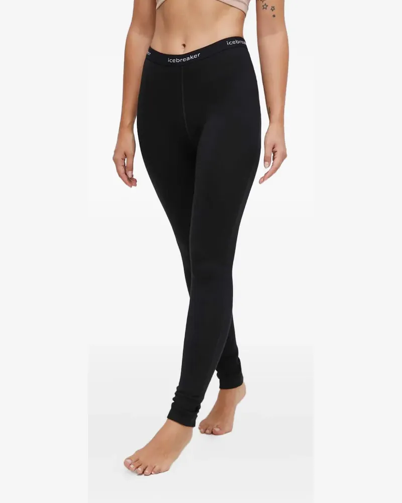 Icebreaker Leggings mit Logo-Bund - Schwarz Schwarz