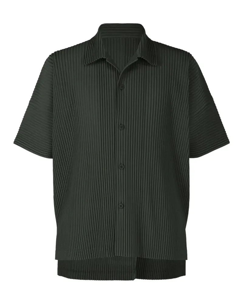 Issey Miyake Klassisches Hemd - Grün Grün