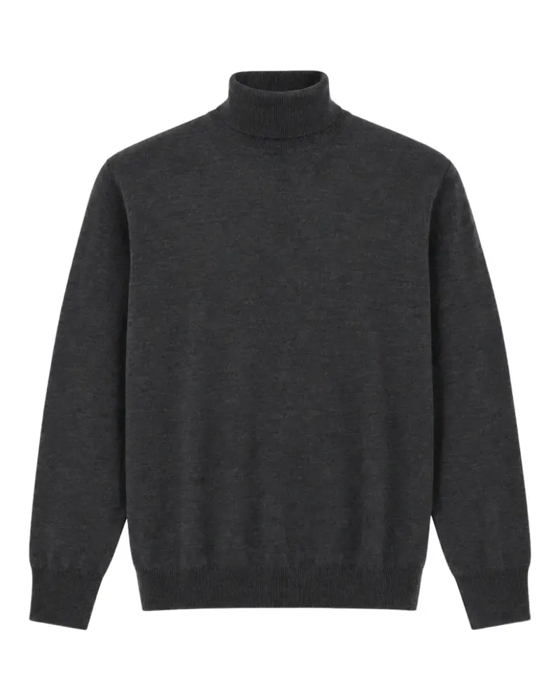Canali Gestrickter Rollkragenpullover - Grau Grau
