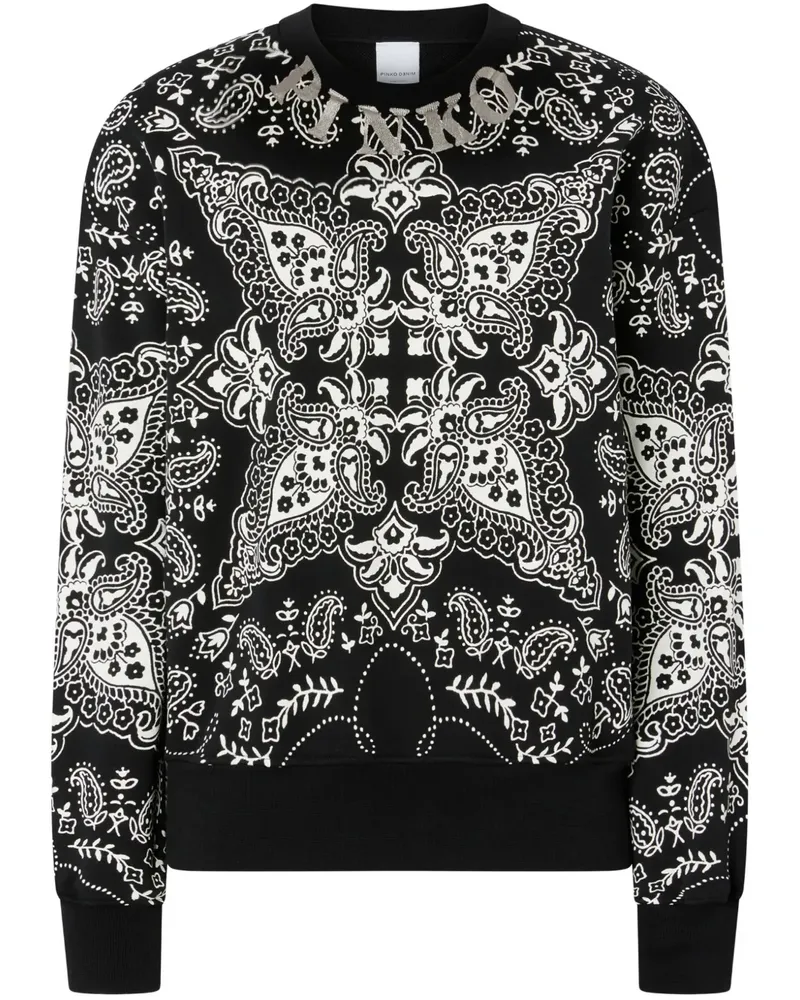 Pinko Klassisches Sweatshirt - Schwarz Schwarz