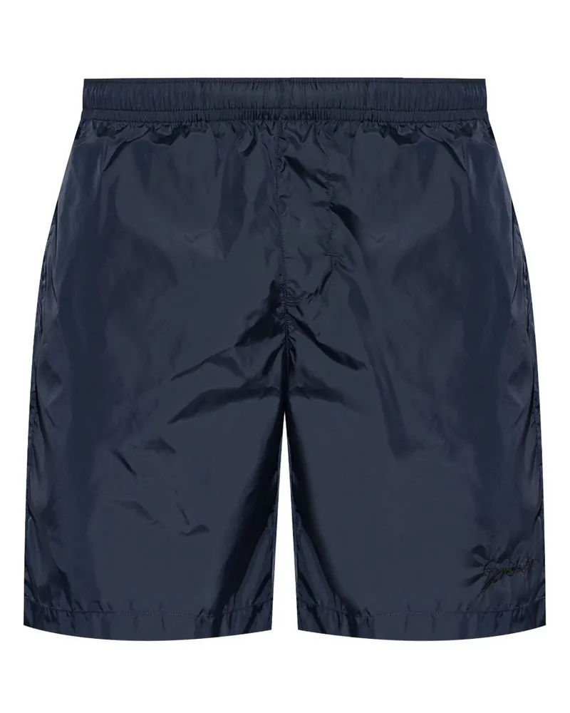Givenchy Shorts mit Logo-Stickerei - Blau Blau