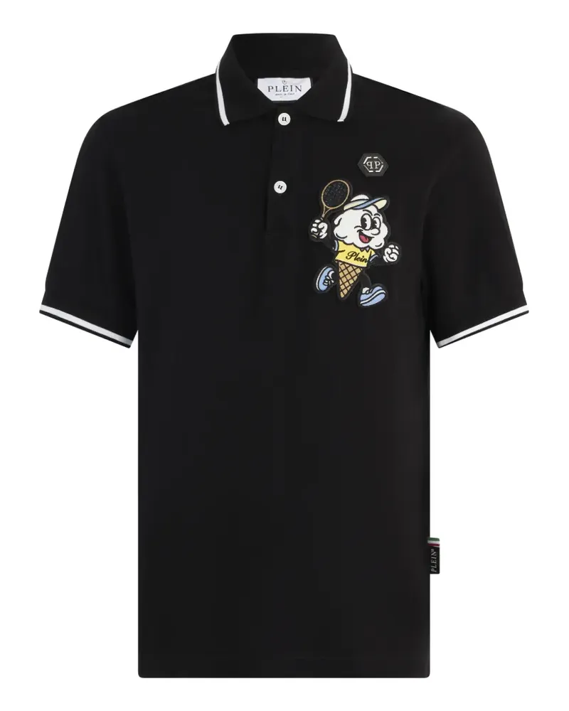 Philipp Plein ice cream graphic print polo shirt - Schwarz Schwarz