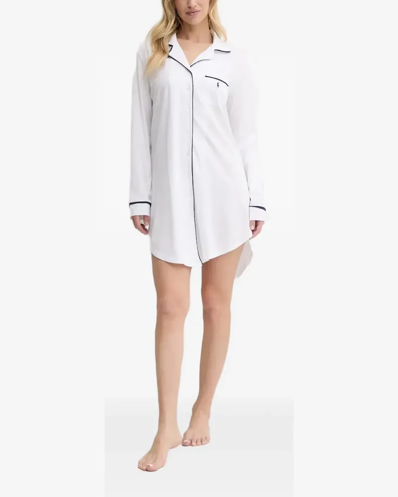 Ralph Lauren Nachthemd mit Taschen - Weiß Weiß