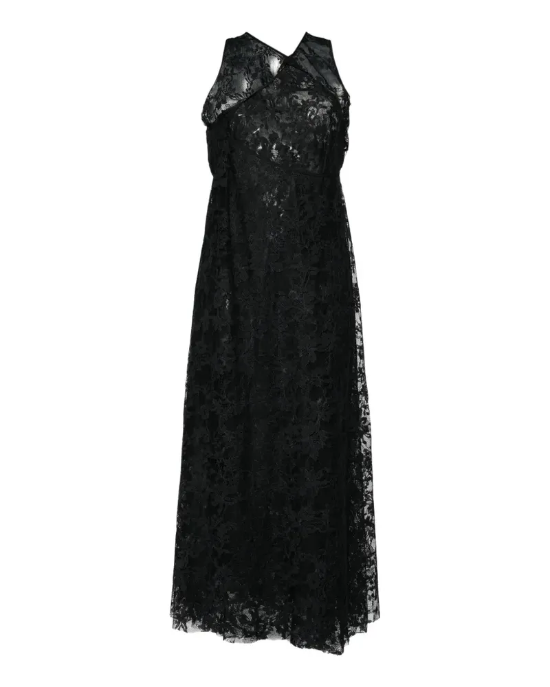 Junya Watanabe floral-lace maxi dress - Schwarz Schwarz