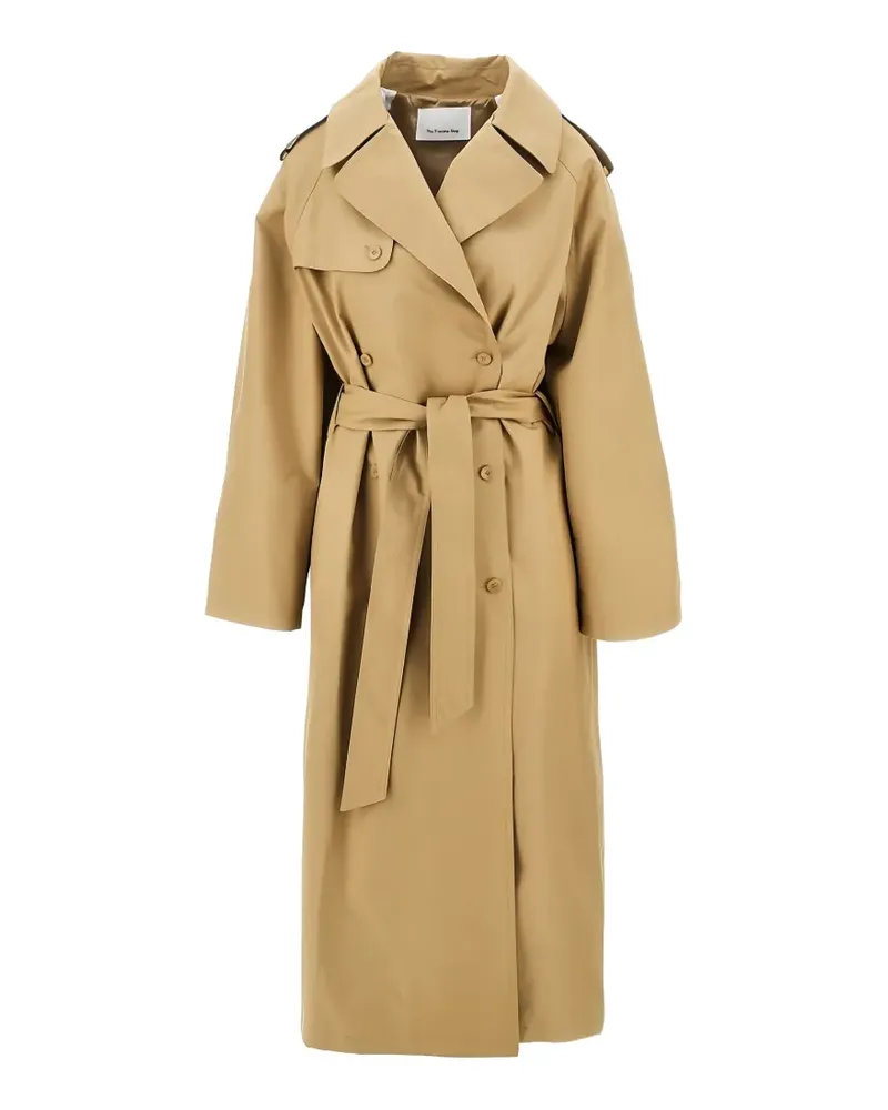 FRANKIE Shop Trenchcoat mit Gürtel - Nude Nude