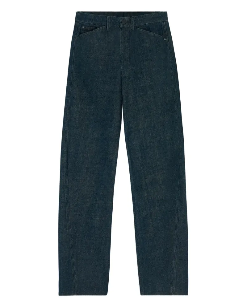 Christophe Lemaire Twisted Five-Pocket-Jeans - Blau Blau