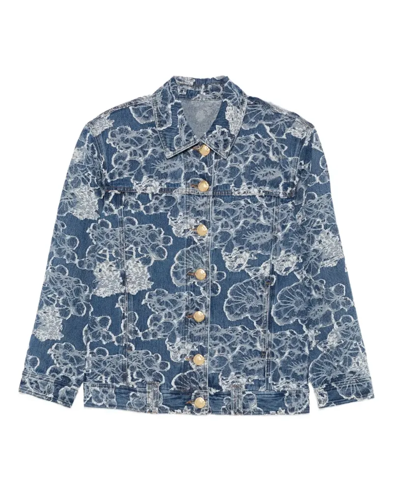 Aje. Arlo Jeansjacke aus Jacquard - Blau Blau