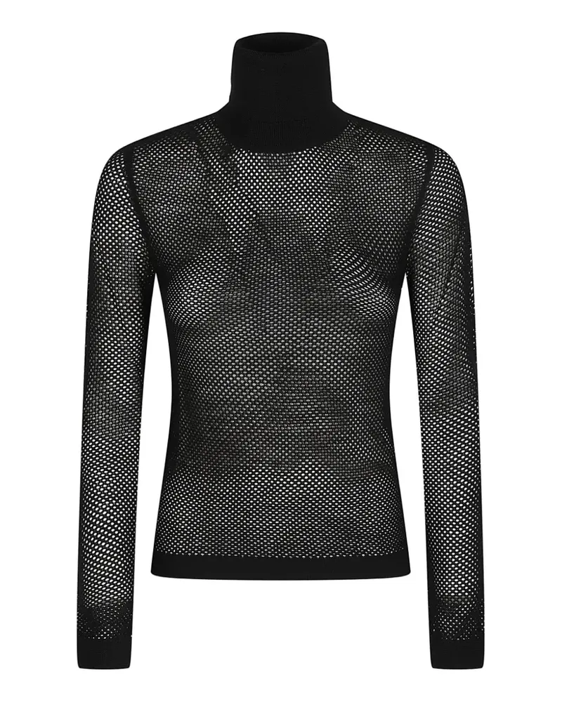 P.A.R.O.S.H. P.A.R.O H. open-knit roll-neck sweater - Schwarz Schwarz