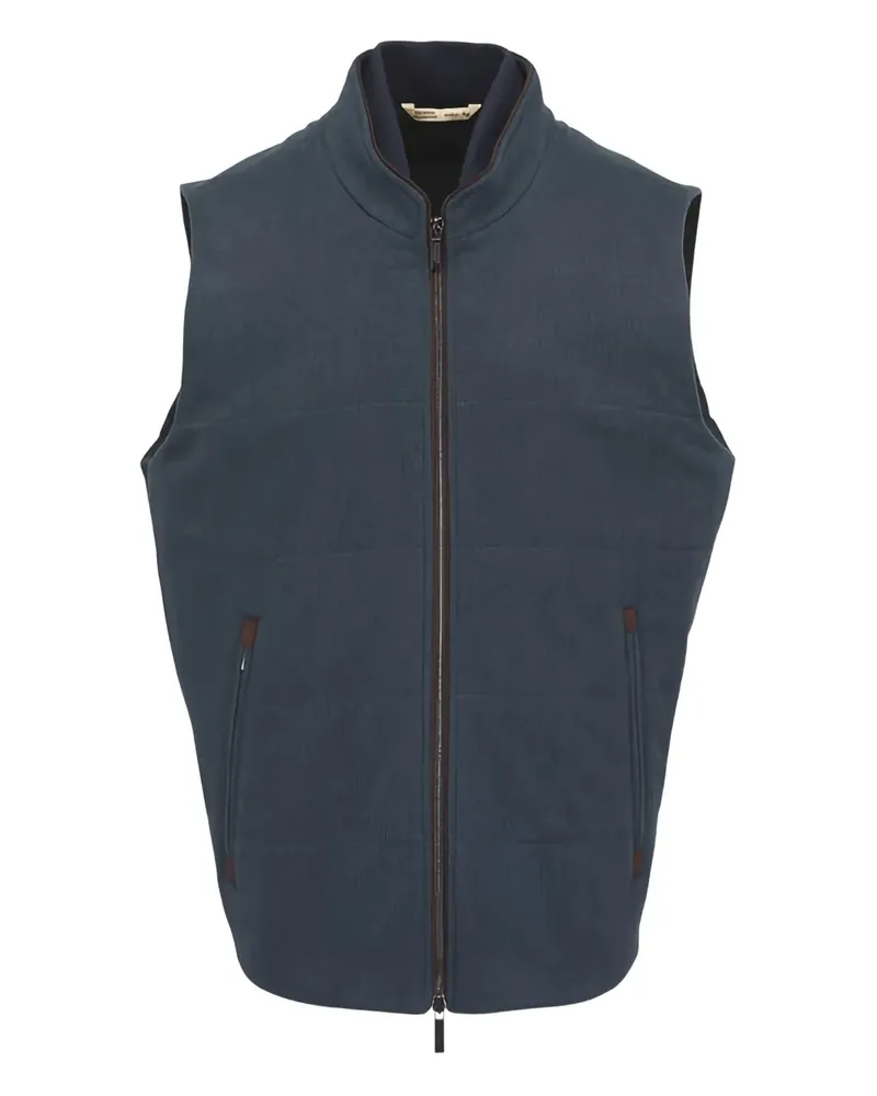 Maurizio Baldassari Weste mit Reißverschluss - Blau Blau