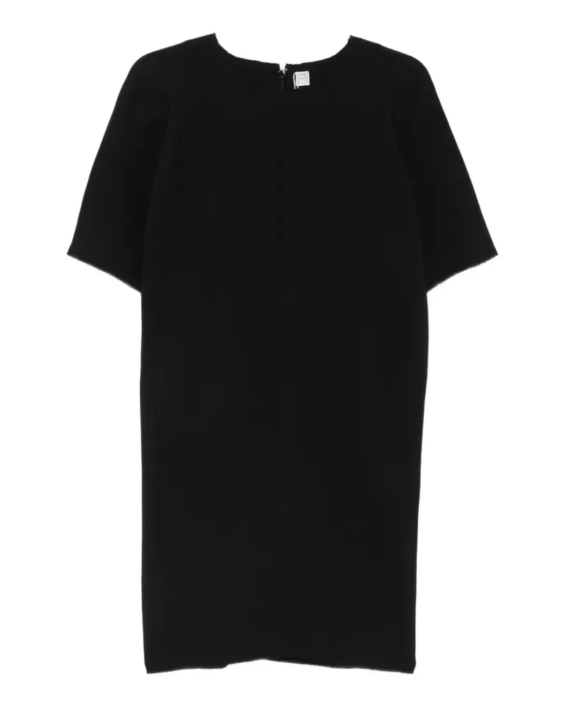 Totême Cocoon Minikleid aus Krepp - Schwarz Schwarz