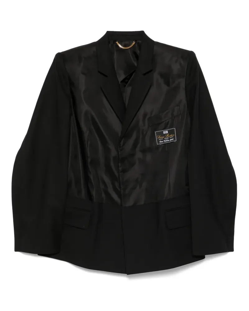 Victoria Beckham Blazer mit Logo-Detail - Schwarz Schwarz