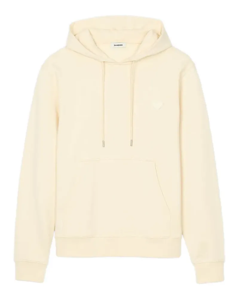 Sandro Hoodie mit Herz-Patch - Gelb Gelb