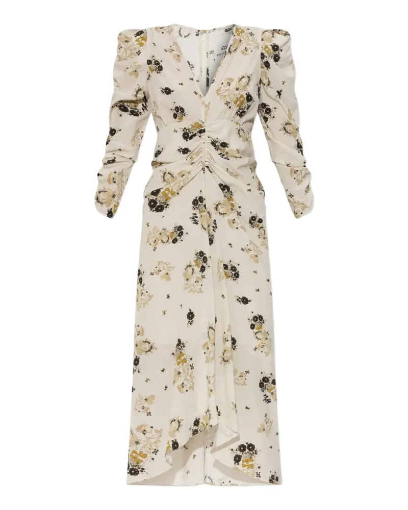Isabel Marant Albini floral-print midi dress - Nude Nude