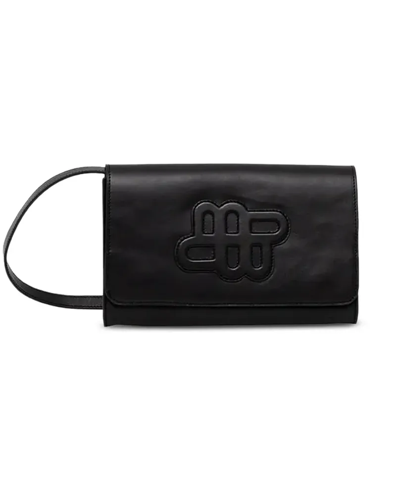 MUNTHE Umhängetasche mit Logo-Prägung - Schwarz Schwarz