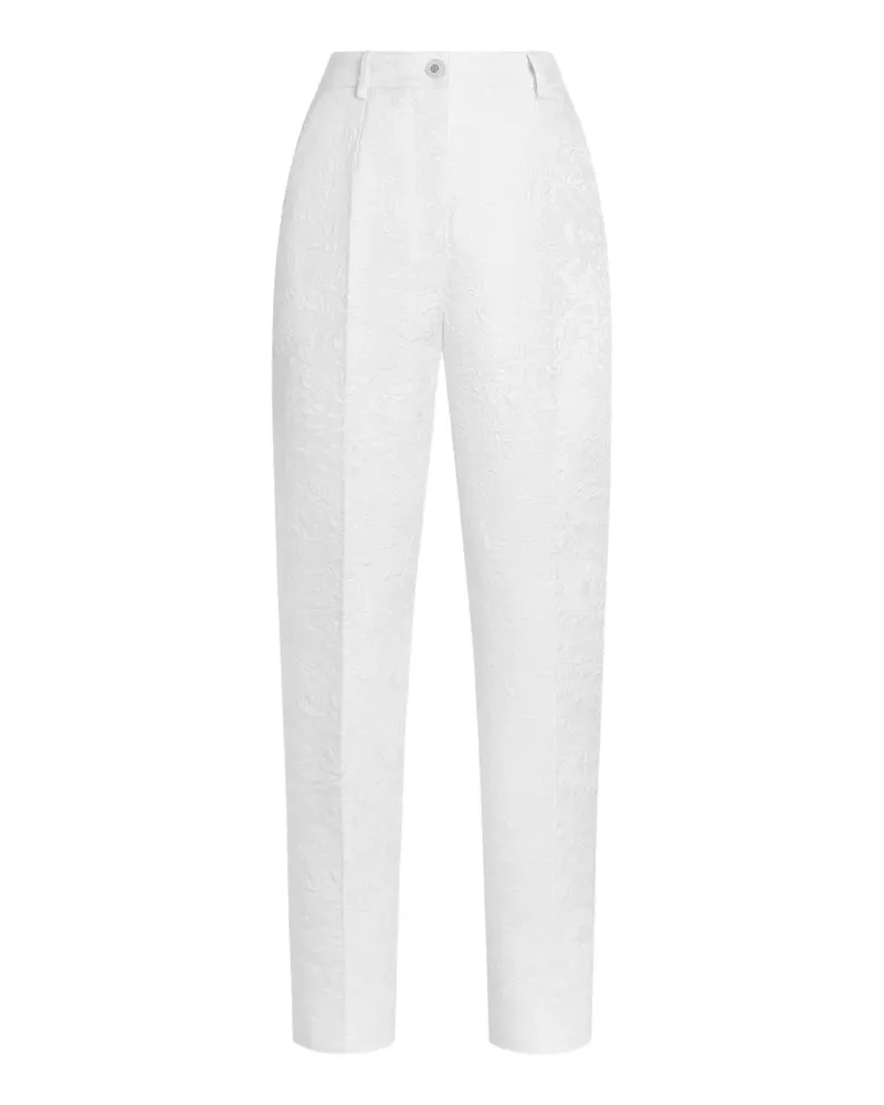 Dolce & Gabbana brocade trousers - Weiß Weiß