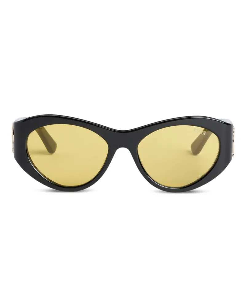 Emilio Pucci Cat-Eye-Sonnenbrille - Schwarz Schwarz