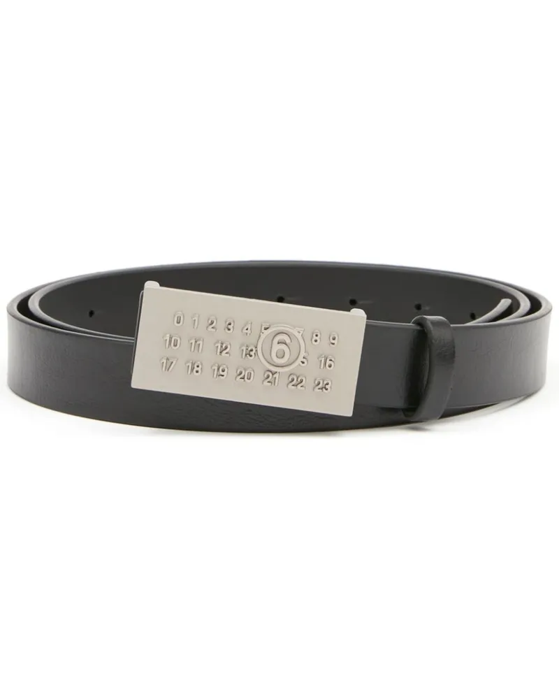Maison Margiela Numeric Signature Gürtel - Schwarz Schwarz