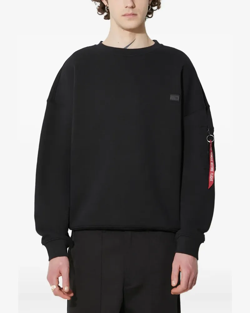 Alpha Industries Essentials RL Sweatshirt mit Rundhalsausschnitt - Schwarz Schwarz